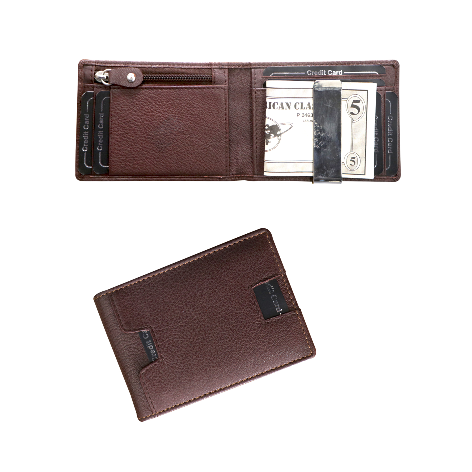 Brown Classic Bifold Wallet